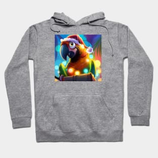 Cute Parrot Drawing Hoodie